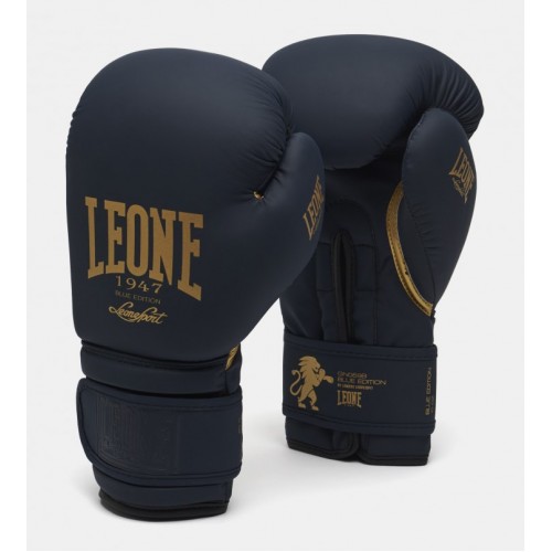 Боксерские перчатки Leone Mono 16 унцій, синій, код: 500118-RX Боксерские перчатки Leone Mono 16 унцій, синій, код: 500118-RX