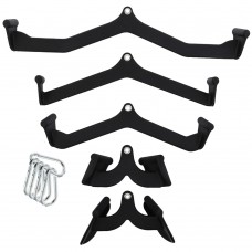 Набір рукояток для блочних тренажерів BioGym 5 штук, чорний, код: SC-80255-S52 Набір рукояток для блочних тренажерів BioGym 5 штук, чорний, код: SC-80255-S52