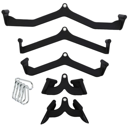 Набір рукояток для блочних тренажерів BioGym 5 штук, чорний, код: SC-80255-S52 Набір рукояток для блочних тренажерів BioGym 5 штук, чорний, код: SC-80255-S52