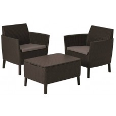 Набір меблів Allibert Salemo balcony set, коричневий, код: 8711245155326-TE