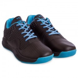 Кросівки для баскетболу Under Armour розмір 41 (26см), чорний-синій, код: F913-1_41BKBL