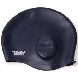 Шапочка для плавання Aqua SpeedEar Cap Comfort темно-синій, код: 5908217698957