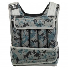 Жилет обважнювач із регульованою вагою LiveUp 1-20кг, чорний-сірий, код: LP8195-20