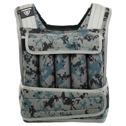 Жилет обважнювач із регульованою вагою LiveUp 1-20кг, чорний-сірий, код: LP8195-20