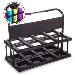 Підставка на 8 спортивних пляшок FitGo чорний, код: FI-0965 Підставка на 8 спортивних пляшок FitGo чорний, код: FI-0965