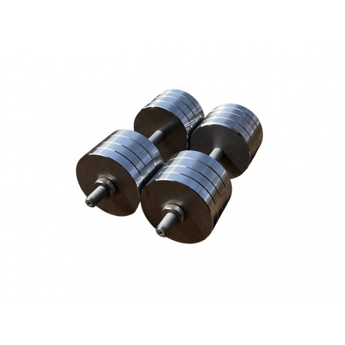 Гантелі металеві розбірні HardSport 2х38 кг, без покриття, код: HS50276 Гантелі металеві розбірні HardSport 2х38 кг, без покриття, код: HS50276