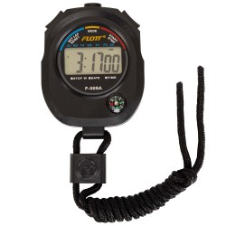 Секундомір спортивний електронний 2 результати пам"яті з компасом 2 в 1 Floot, чорний-срібний, код: F-009