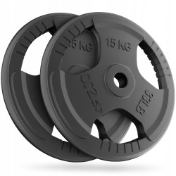 Диск металевий 4Fizjo 26 мм, 2x15 кг, чорний, код: P-5905973401371