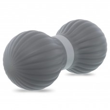 М"яч кинезиологический подвійний FitGo Duoball 14х65 мм, сірий, код: FI-9673_GR