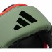 Шолом боксерський Adidas Combat 50 M, чорний-зелений, код: 15560-1082