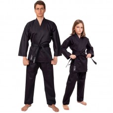 Кімоно для карате Matsa, розмір 1 (зріст 140), чорний, код: MA-0017_1BK Кімоно для карате Matsa, розмір 1 (зріст 140), чорний, код: MA-0017_1BK