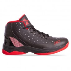 Кросівки для баскетболу Under Armour розмір 44 (28см), чорний-червоний, код: F1705-4_44BKR