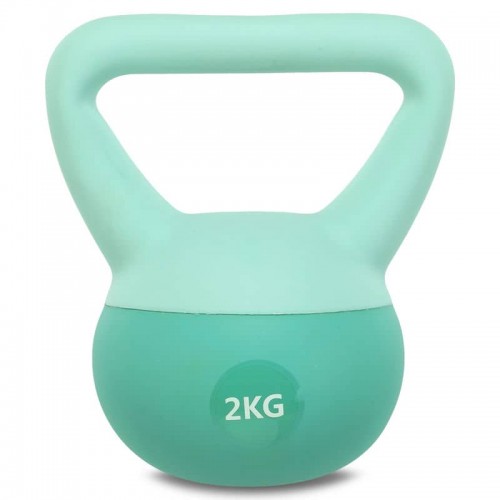 Гиря м"яка FitGo 2кг, м"ятний, код: FI-0122-2_M Гиря м"яка FitGo 2кг, м"ятний, код: FI-0122-2_M