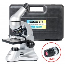 Мікроскоп Sigeta Prize Novum 20x-1280x з камерою 2Mp (в кейсі), код: 65244-DB
