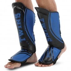 Захист гомілки та стопи для єдиноборств Twins, розмір L, синій, код: BO-9485_LBL Захист гомілки та стопи для єдиноборств Twins, розмір L, синій, код: BO-9485_LBL