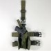 Kобура на стегно Tactical для ПМ та пістолетного магазина олива, код: LE2442-SR