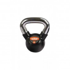 Гиря LiveUp Rubber Kettel Dumbell 4 кг, чорний, код: 6951376139600