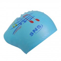 Шапочка для плавання SNS для довгого волосся KW-1Г blue Music, синій, код: 11314-SNS