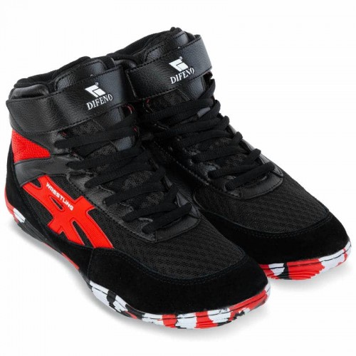 Борцівки Wrestling Difeno розмір 40, чорний-червоний, код: W-4010L-2_40BKR