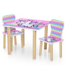 Столик дитячий Bambi з 2-ма стільцями, код: 506-65-MP