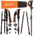 Трекінгові палиці Mountain Pro+ 43-130 см, чорний-помаранчевий, код: P-5907739318251