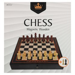 Шахи настільна гра на магнітах Xinliye 300x300 мм, дерево, код: W3302M