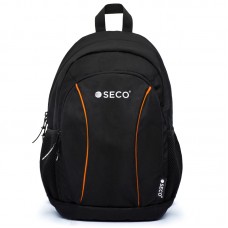 Рюкзак Seco Strando Black 420х280х180мм, чорний-помаранчевий, код: 22290305-SE