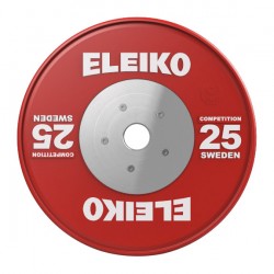 Диск олімпійський обгумований Eleiko IWF 25 кг, червоний, код: 3001119-25-IA