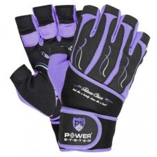 Рукавички для фітнесу Power System Fitness Chica жіночі Purple S, код: PS-2710_S_Purple-PP