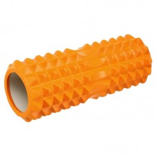 Ролер масажний циліндр (ролик мфр) FitGo Grid Spine Roller 330x130 мм, помаранчевий, код: FI-5847_OR Ролер масажний циліндр (ролик мфр) FitGo Grid Spine Roller 330x130 мм, помаранчевий, код: FI-5847_OR