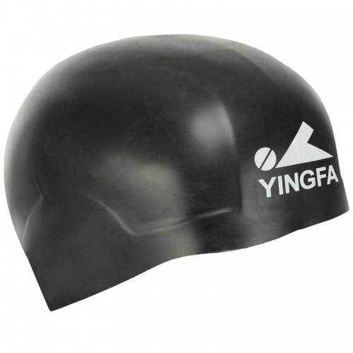 Шапочка для плавання силіконова для дорослих Yingfa Speed S, чорний, код: C0073_SBK