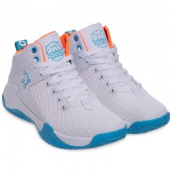 Кросівки для баскетболу Jdan розмір 41 (26см), білий-блакитний, код: OB933-2_41WN