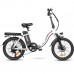 Електровелосипед Samebike CY20 (350 Вт, 12 А*год, 36 В), колеса 20", з ручкою газу, білий, код: SMB-CY20-white