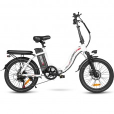 Електровелосипед Samebike CY20 (350 Вт, 12 А*год, 36 В), колеса 20", з ручкою газу, білий, код: SMB-CY20-white