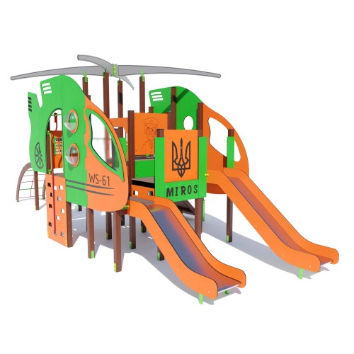 Ігровий комплекс Miros “Вертоліт” 8830х3450х3240 мм, код: DIO789 Ігровий комплекс Miros “Вертоліт” 8830х3450х3240 мм, код: DIO789