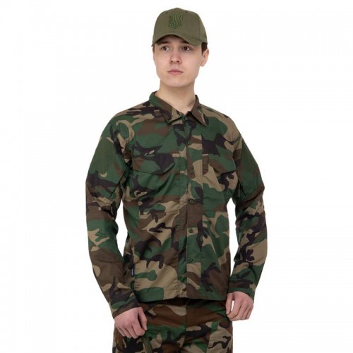 Кітель тактичний Tactical Military Rangers 3XL (52-54), камуфляж Woodland, код: ZK-JK6006_3XLKW