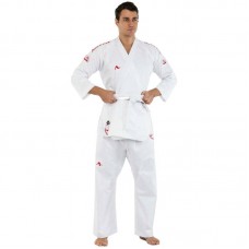 Кімоно для карате Araza, розмір 0 (зріст 130 см), білий-червоний, код: BO-1169_0WR Кімоно для карате Araza, розмір 0 (зріст 130 см), білий-червоний, код: BO-1169_0WR