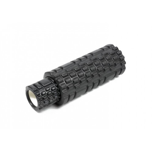 Масажний ролик EasyFit Grid Roller Double 330 мм, чорний, код: EF-7737s-4-EF