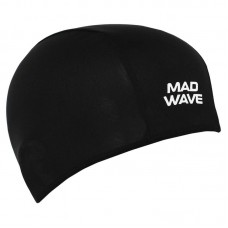 Шапочка для плавання текстильна для дорослих MadWave Poly II, чорний, код: M052103_BK Шапочка для плавання текстильна для дорослих MadWave Poly II, чорний, код: M052103_BK