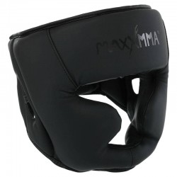 Шолом боксерський з повним захистом та підшоломником Maxxmma S-M, чорний, код: GBH03_SMBK