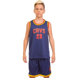 Форма баскетбольна підліткова PlayGame NB-Sport NBA CHVS 2XL (16-18 років), ріст 160-165см, синій-жовтий, код: 4309_2XLBLY-S52