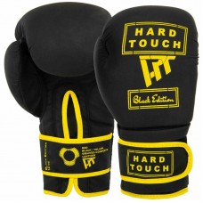 Боксерські рукавиці Hard Touch 10 унцій, чорний-золотий, код: BO-4658_10GO