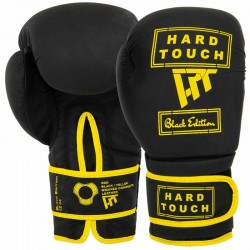 Боксерські рукавиці Hard Touch 10 унцій, чорний-золотий, код: BO-4658_10GO