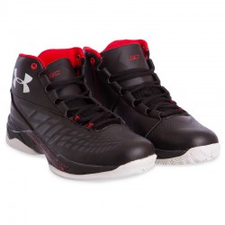 Кросівки для баскетболу Under Armour розмір 45 (28,5см), чорний-червоний, код: F1708-2_45BKR