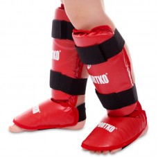 Захист гомілки і стопи SportKo S червоний, код: SP-331-R_S Захист гомілки і стопи SportKo S червоний, код: SP-331-R_S