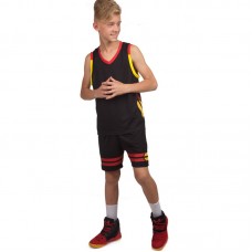 Форма баскетбольна дитяча PlayGame Lingo 4XS (ріст 120) чорний-червоний, код: LD-8019T_4XSBKR