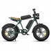 Електровелосипед фетбайк Engwe M20 Dual Batteries (1000 Вт, 26 А/год, 48 В), колеса 20", зелений, код: En-M20-DUAL-green