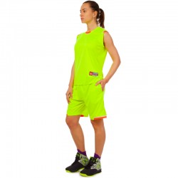 Форма баскетбольна жіноча PlayGame Lingo Reward XL (46-48), салатовий-помаранчевий, код: LD-8096W_XLLGOR
