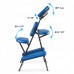 Стілець для масажу 4Fizjo регульований, складний, синій, код: P-5905973402781