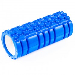 Ролик для йоги, пілатесу, фітнесу FitGo 330х140 мм, синій, код: 85013B-WS